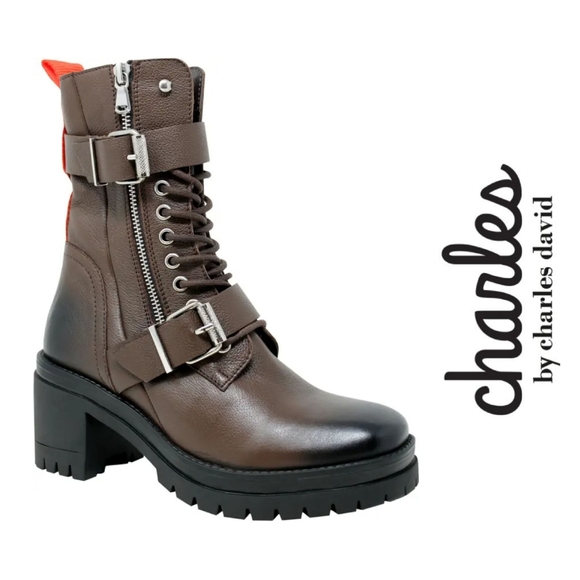 Charles David Leather Lug Sole 